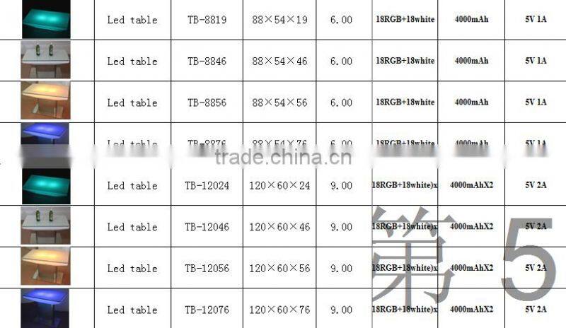 European fashion led table furniture/Glow Coffee Table