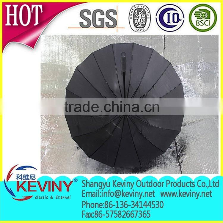 16panels rain umbrella with cheap price manufacture by china parasol factory