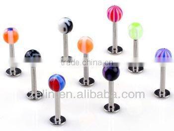 custom fashion 2014 titanium lip labret rings body piercing jewelry