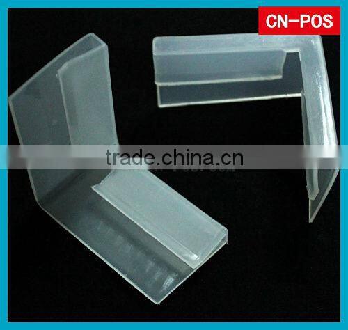 plastic edge protector for cardboard shelf for protecting