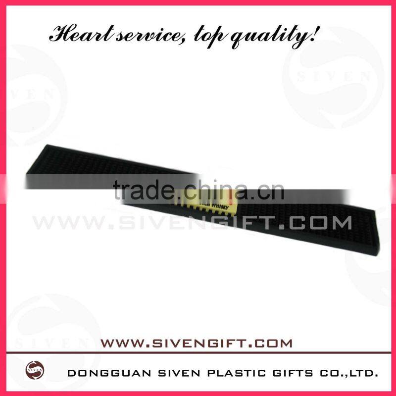Soft Pvc Rubber Custom Logo Bar Mat