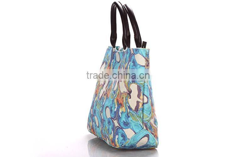 china factory women print fabric canvas tote bag