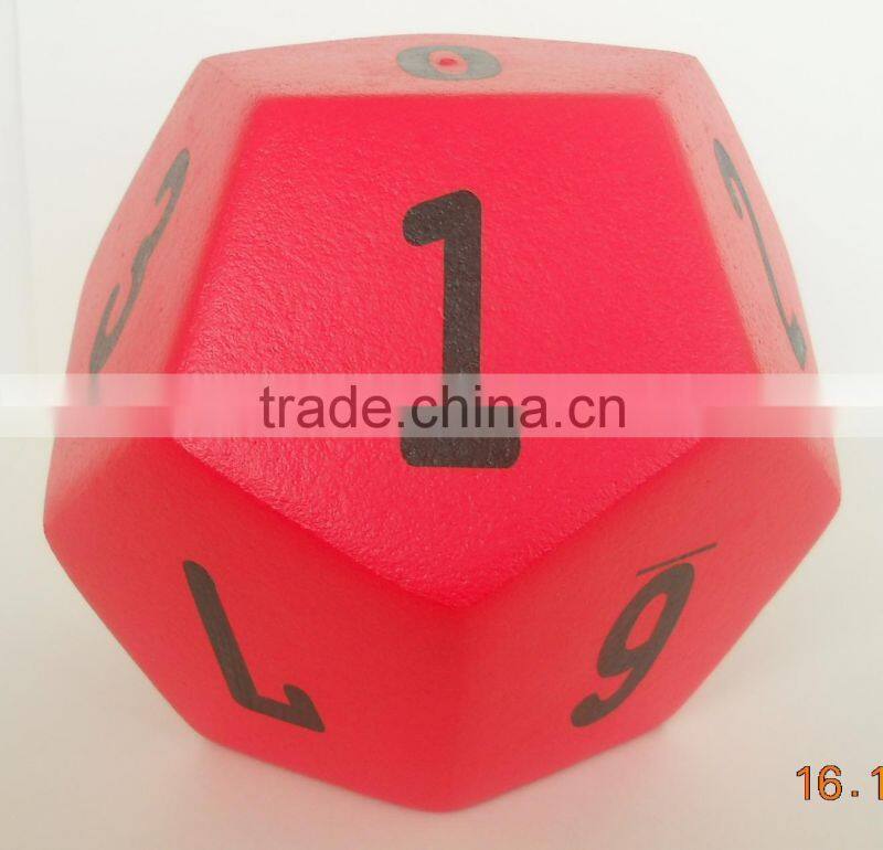 Big foam number dice