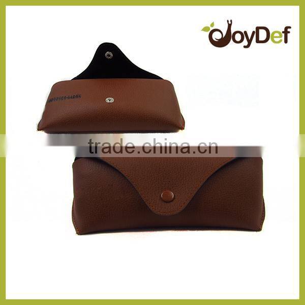 PU Material 2016 cheap leather sunglasses hard case wholesale