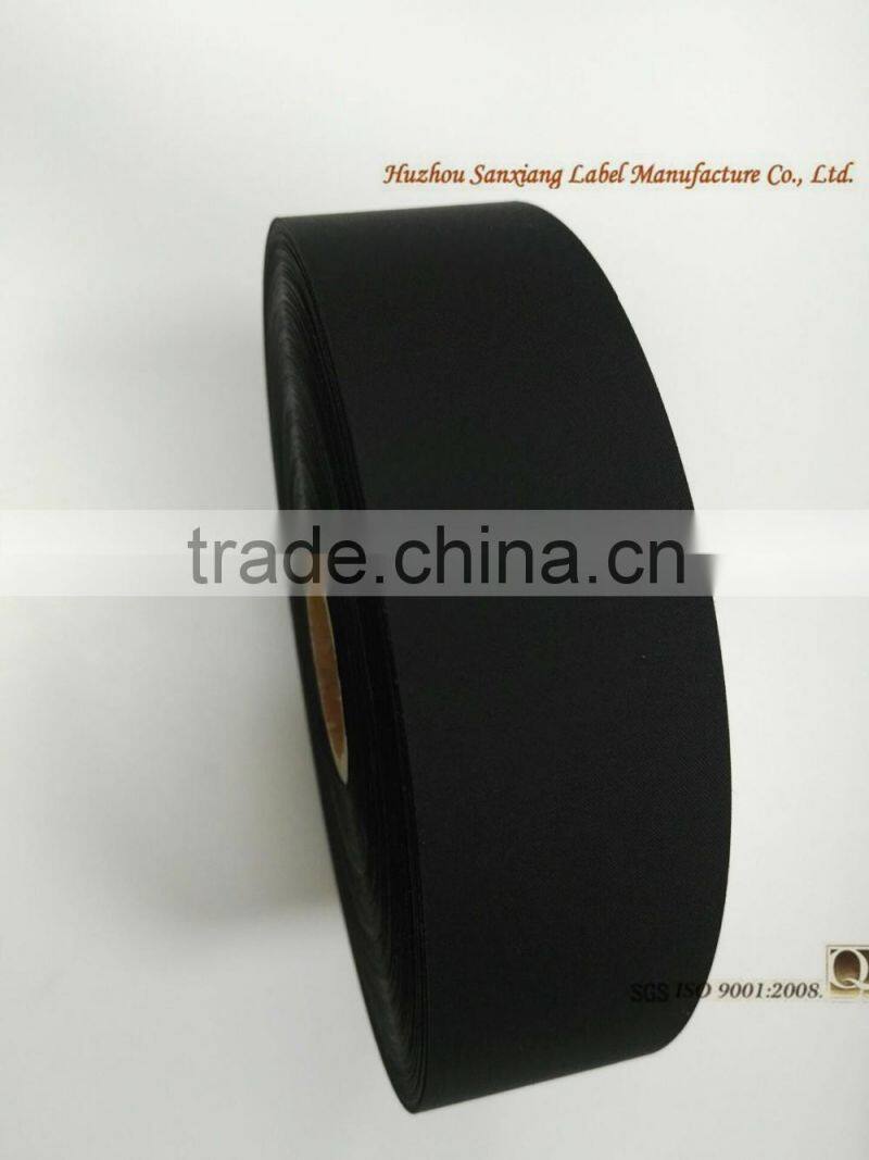 Good quality polyester taffeta, anti reflective taffeta label, label care label fabric for printed labels