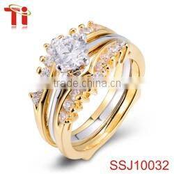 s925 sterling silver premier jewelry cubic zirconia crystal orange gemstone heart diamond wedding rings stainless steel bands