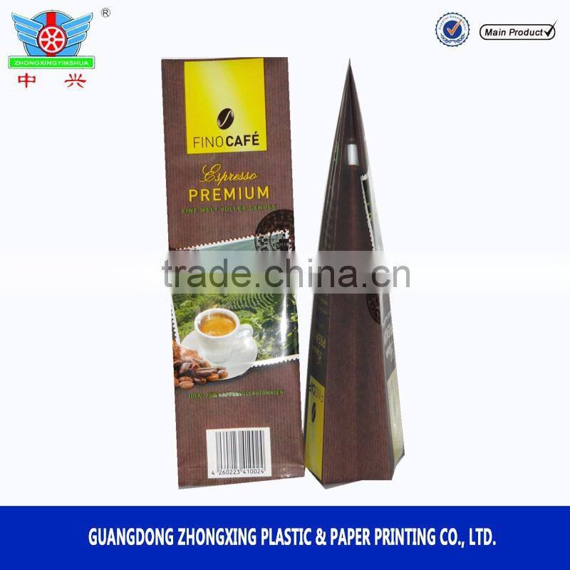 250g aluminum foil coffee package pouch with tin tie coffee packaging bag for whole bean coffee