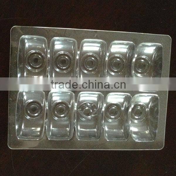 10 pc packs hot sale clear plastic macaron container