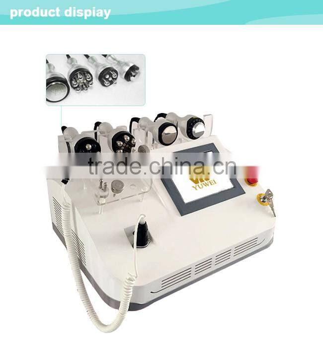 2017 new technology multifunctional rf +cavitation + vacuum fitness slimming equipment
