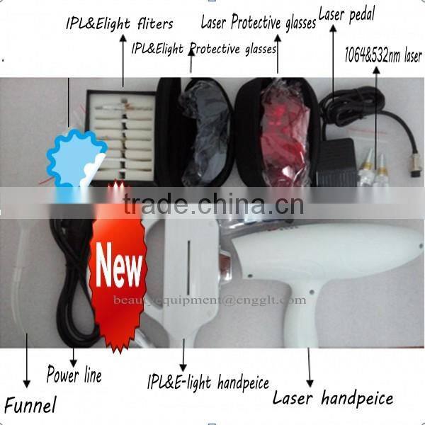 Portable hair tatoo removal skin care 4 in 1 machine