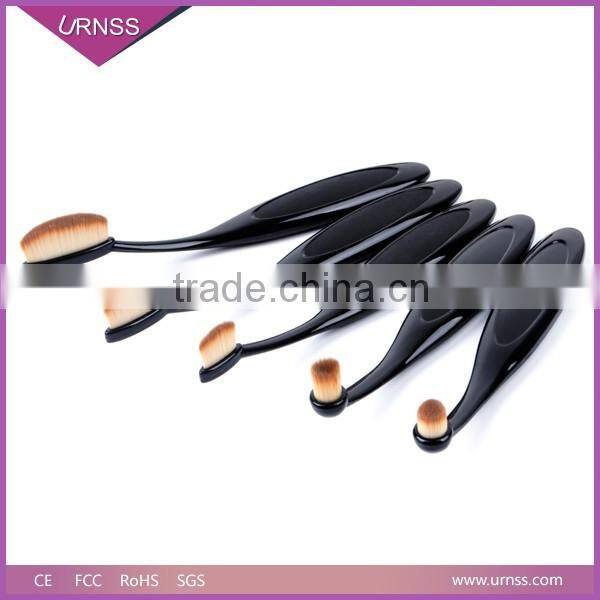 10pcs Oval Toothbrush Shaped Makeup Brushes Set