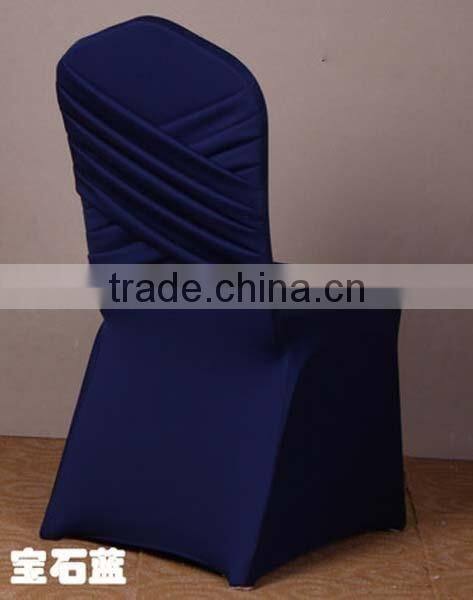 LGC037 red ruffled universal spandex chair cover