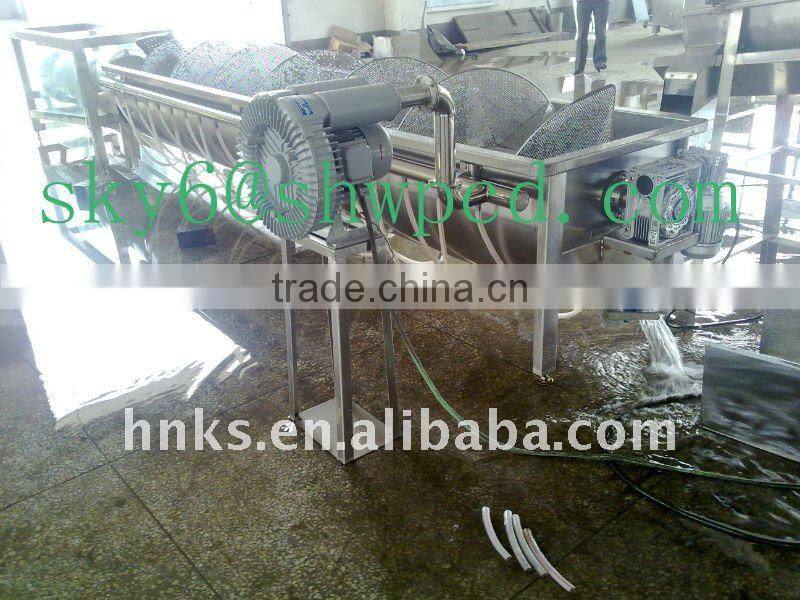 1-2t/h chicken feet processing line chicken paw peeling machine chicken feet skin removing machine