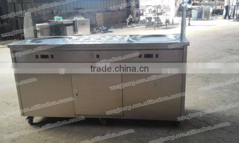 Imported Compressor High Efficiency Fried Ice Cream Machine