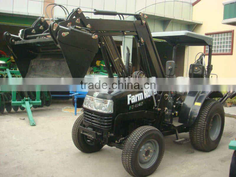ENFLY DQ554 55HP 4WD farm tractor with front end loader, pallet fork, timber grapple, snow blade, backhoe