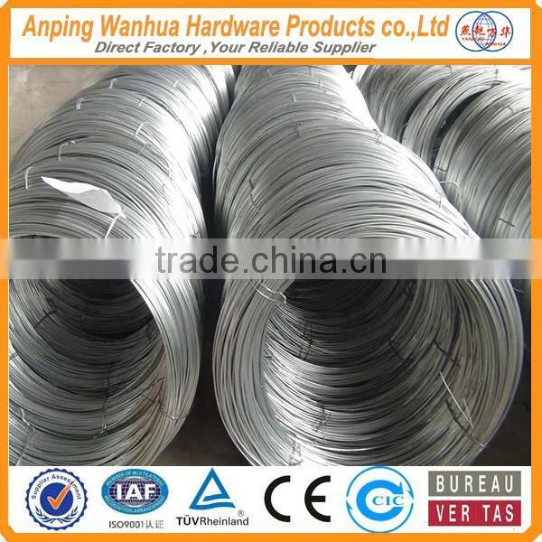 High tensile strength hot dipped galvanized steel wire for making ropes