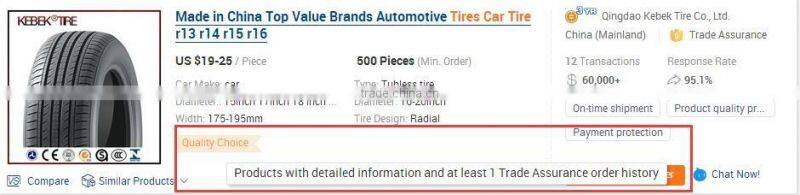 Chinese radial 175/70R13 car tyres with high resistance