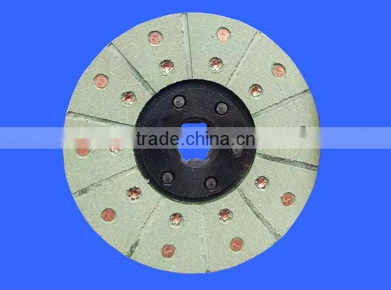 Agricultural tractor clutch disc for transmission system