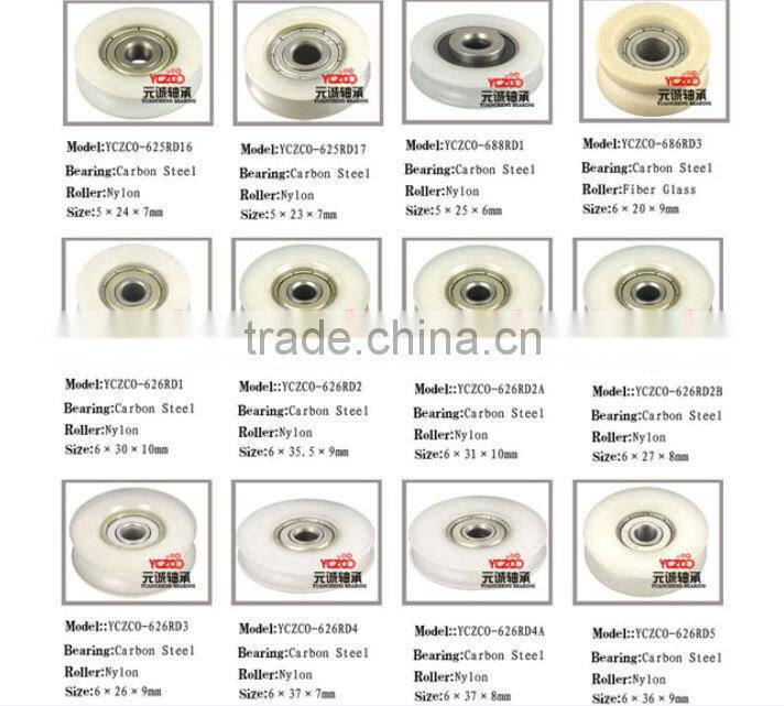 Chinese nylon roller,sliding door track pulley wheels