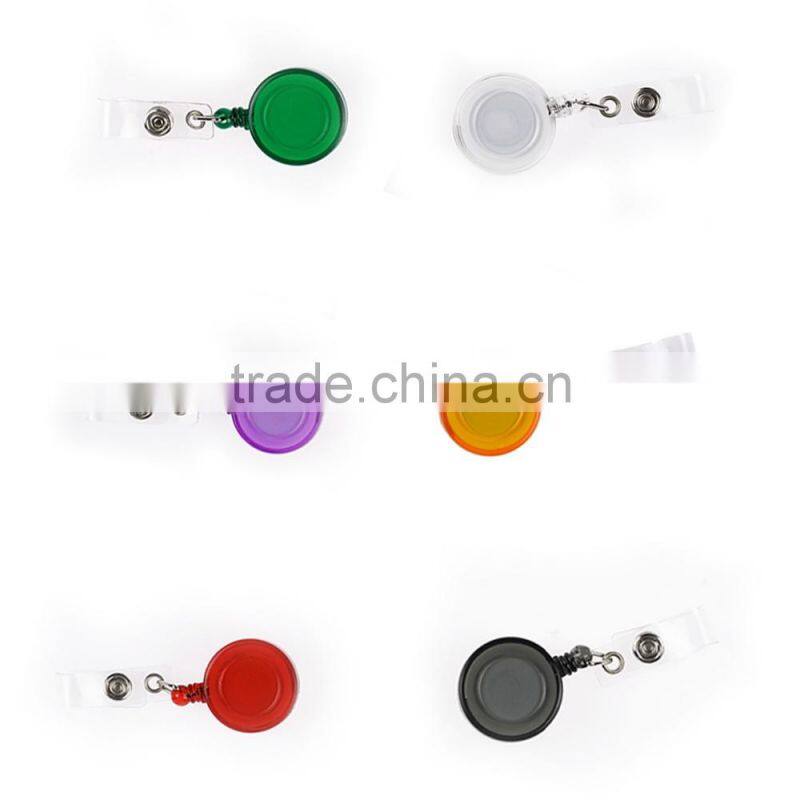2016 Office Multifunction Retractable Reel Plastic Lanyards Free Samples ID Card Holder/Skipass Holder