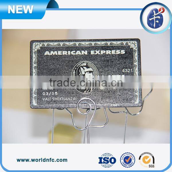 China Suppliers Metal Card with Magnetic Stripe and Signature Panel