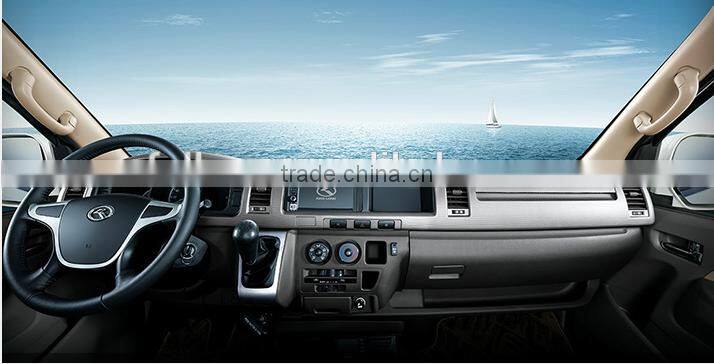 diesel chinese brand high roof Kinglong 9-19 seats mini van bus for sale