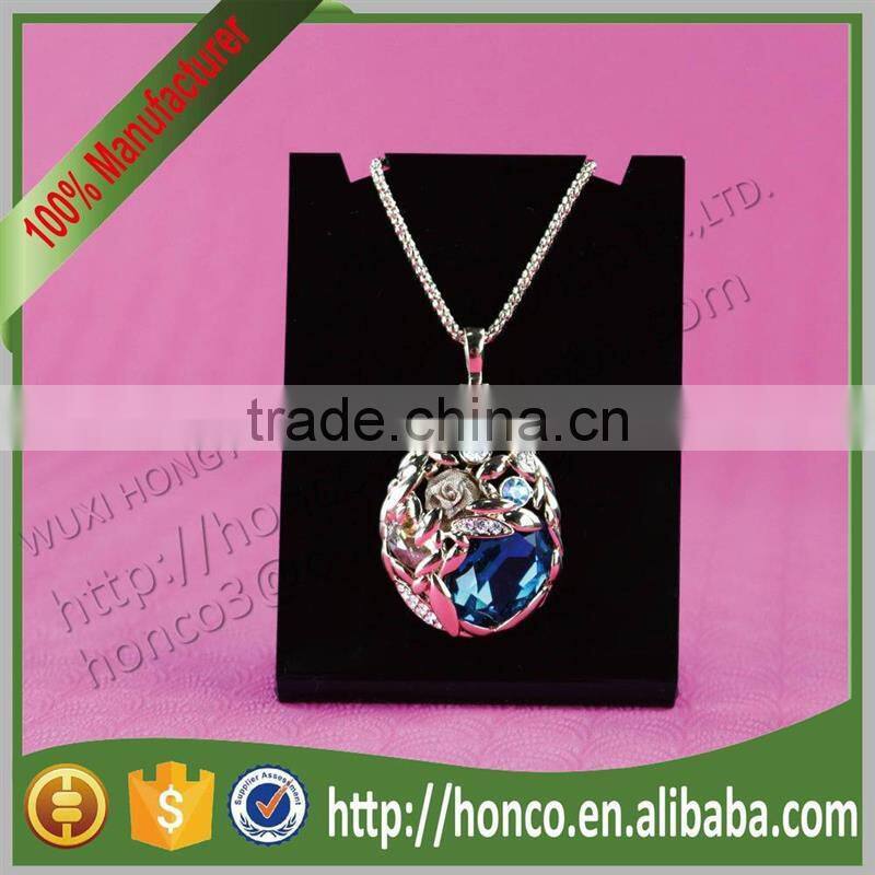 Black Colour Acrylic Jewelry Necklace Display Rack Stand