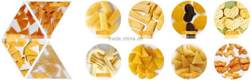 3d 2d pellet snacks fryum processing extruder machine