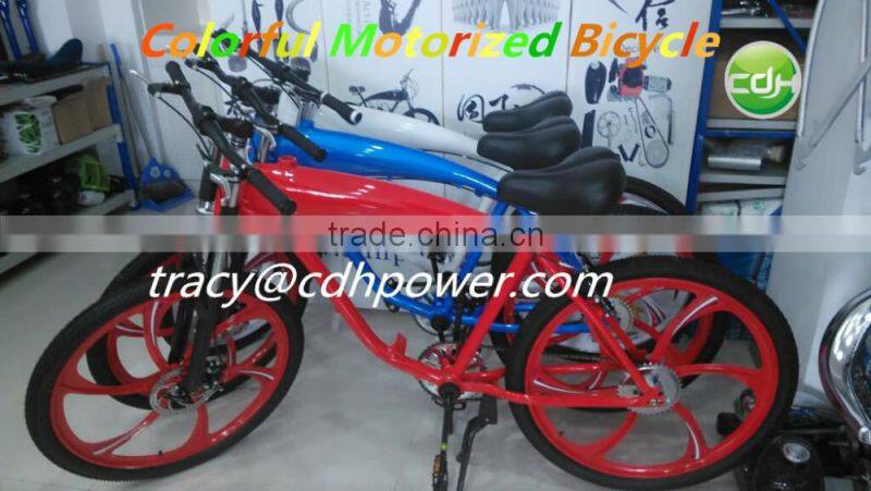 motorized bicycle for sale, bicycle frame with gas tank built, 2 stroke engine kit