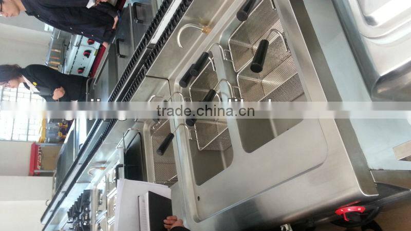 jiaguan free standing Gas Pasta Cooker with Cabinet(GH-788-2)