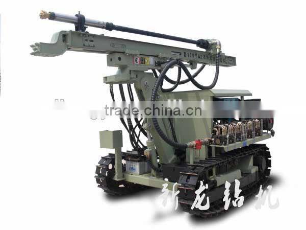 D100YA2 crawler hydraulic drilling rig for engineering blasting project