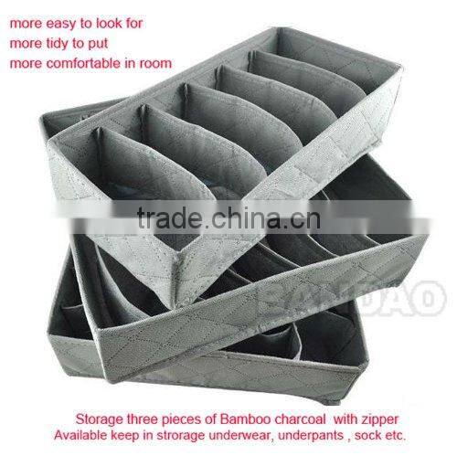 Foldable Bamboo Charcoal Organizer Storage Box