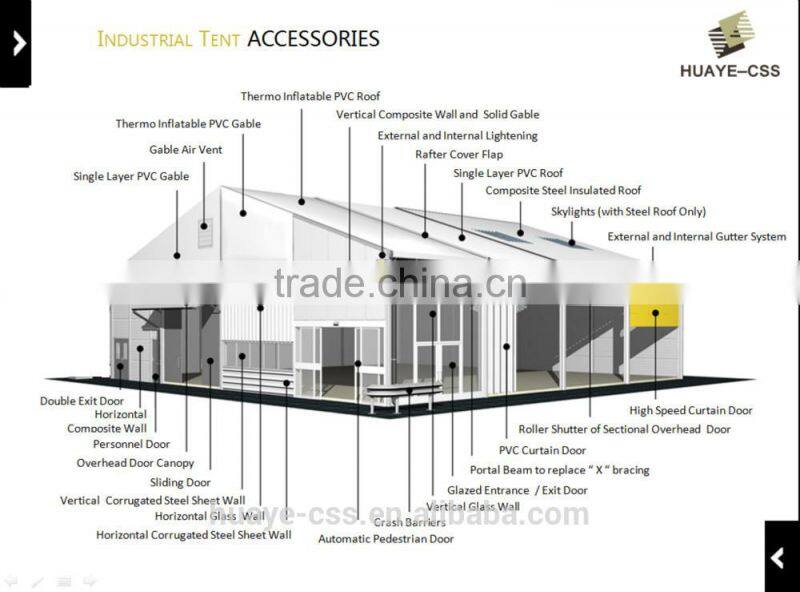 Snow resistant industrial storage building tent sheds for sale