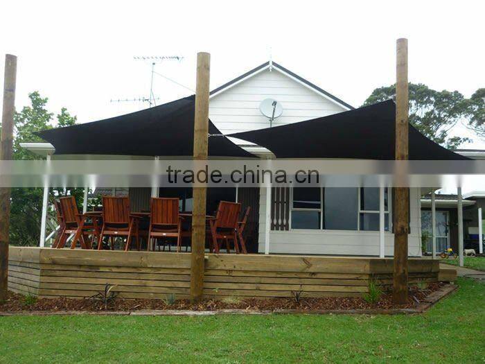 Garden outdoor cheap durable colourful HDPE D ring shade sail