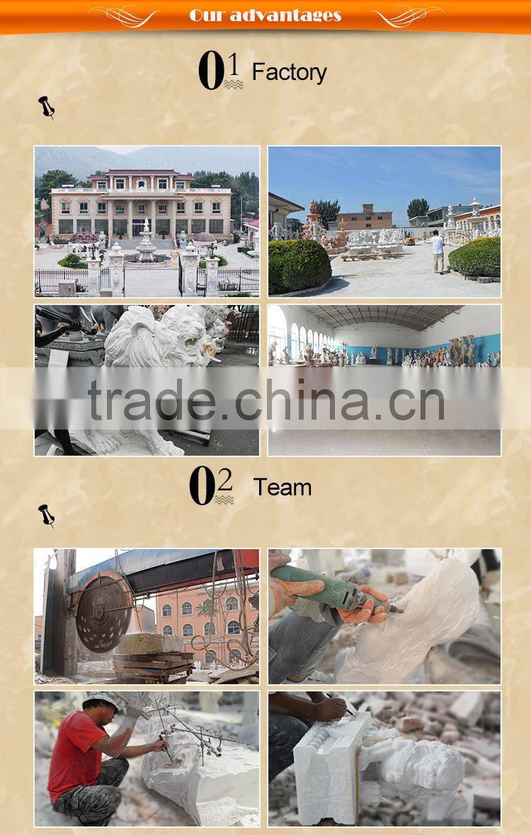 Life Size White Marble elephant statue