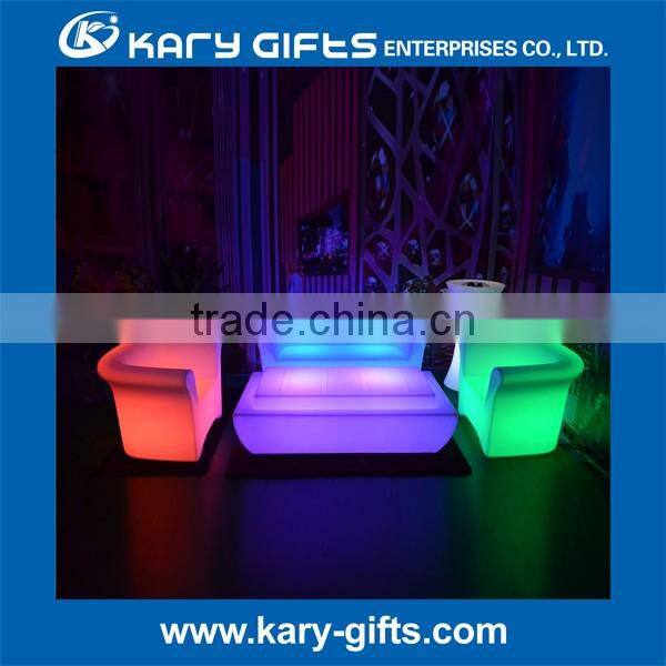 Modern light up sofa led patio sofa
