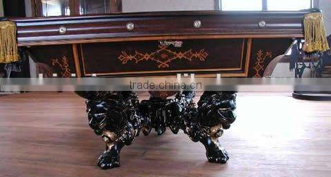 Classical Antique carving wooden pool table, snooker table,billiards,MOQ:1PCS(B68002)