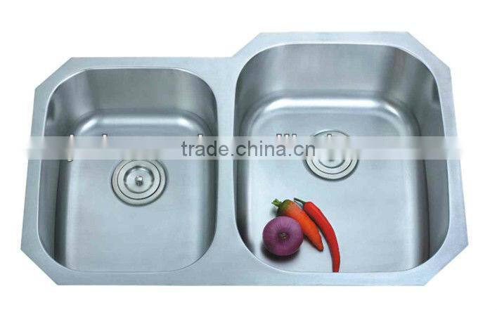 8153R# Double Bowl Stainless Steel Kitchen Sink 304#