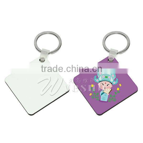 2017 New Products Sublimation Blank KeyRing