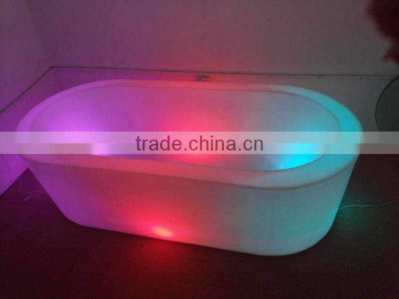 led square cocktail /tea/ coffee table with light