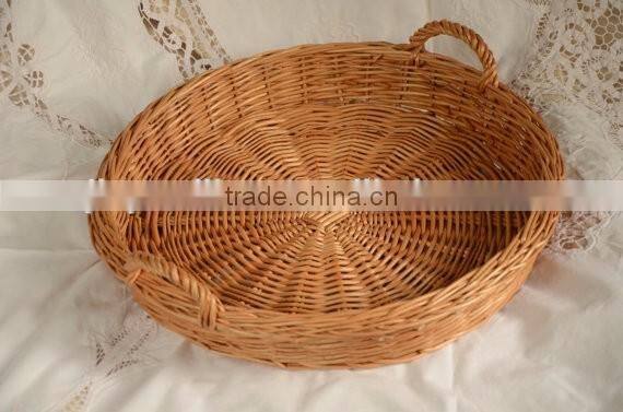 2016 oval cheap willow bread basket with neat linner