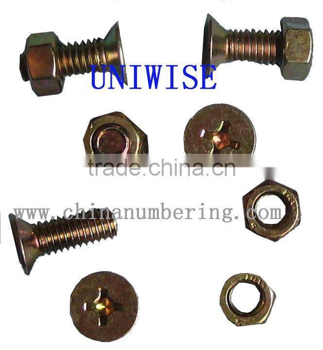 Environmental galvanized m8 screw