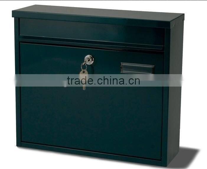 galvanized metal mailbox