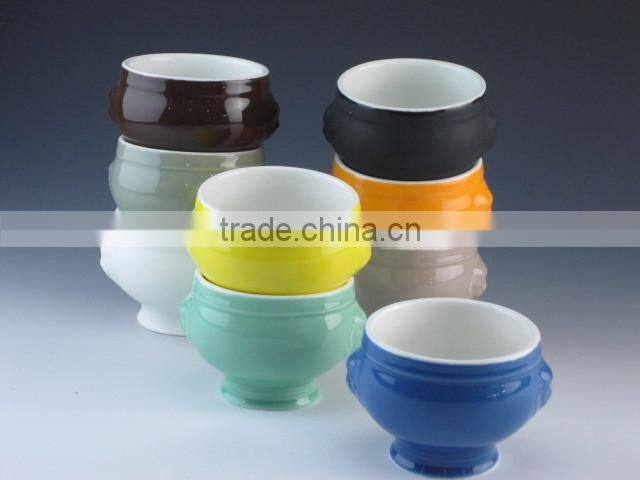 small casserole without lid 350 ml glazed porcelain microwave safety
