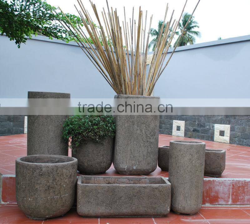 Viet nam garden antique cement flower pot