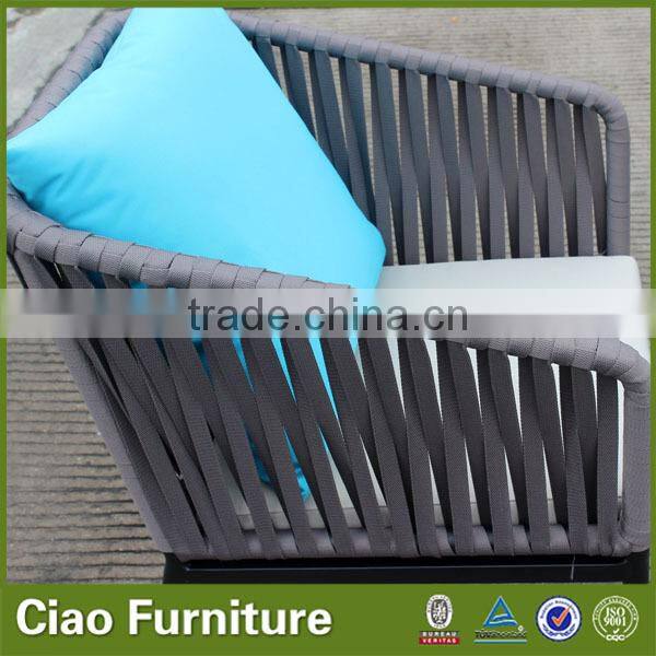 Modern ribbon dining chairs patio furniture