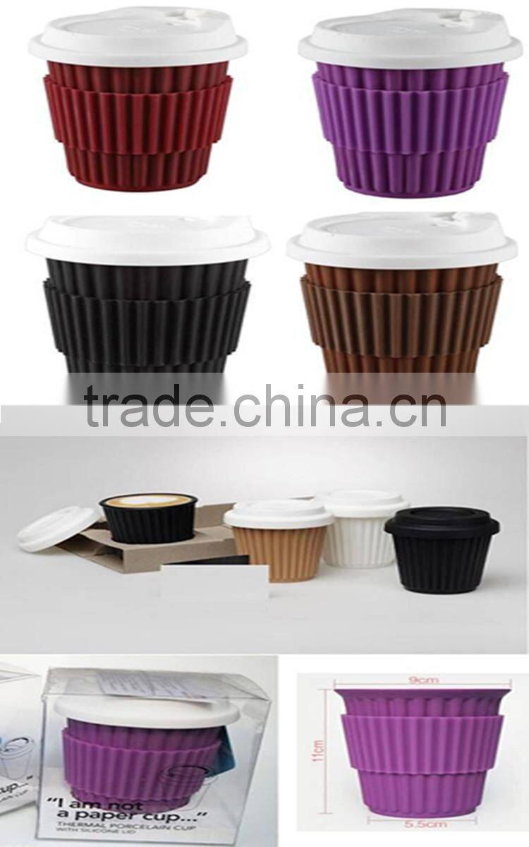 2015 brand new silicone cup set silicone cup holder