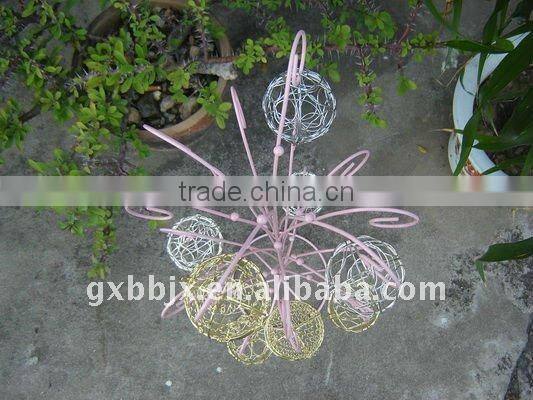 Pink wire hanging rack