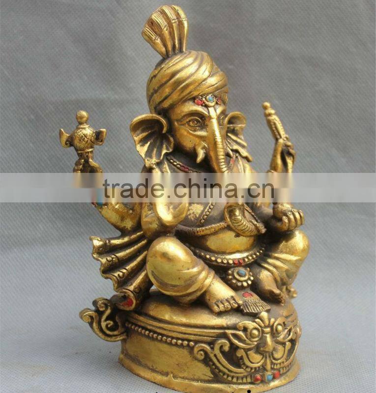 Casting Home Decoration Bronze Ganesha Statue