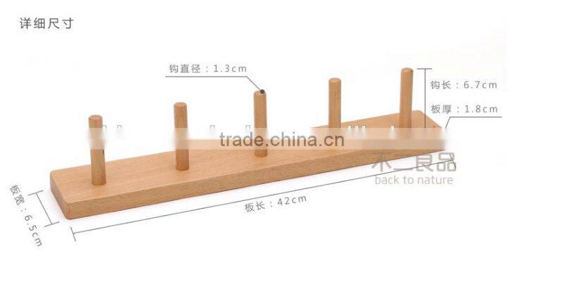 Eco-friendly customized solid wooden fancy clothes hanger